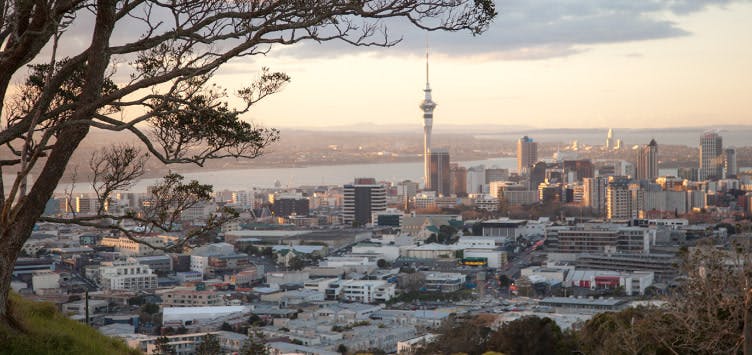 View of Auckland's sky tower